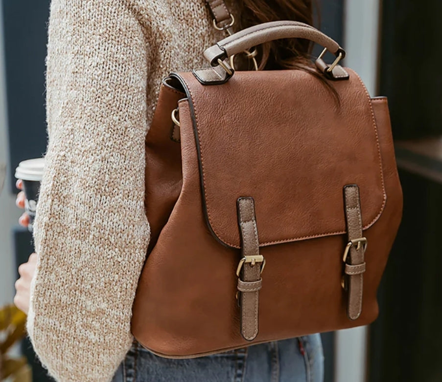 Jen & Co. - BP1891 Brooks Convertible Backpack/Shoulder Bag